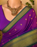 Two Tone Border Silk Cotton Saree.