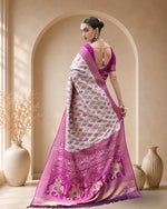 Premium Banarasi Silk Patola Saree with Meena & Zari Weaving Rich Pallu