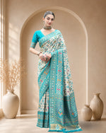 Premium Banarasi Silk Patola Saree with Meena & Zari Weaving Rich Pallu