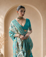 Premium Banarasi Silk Patola Saree with Meena & Zari Weaving Rich Pallu